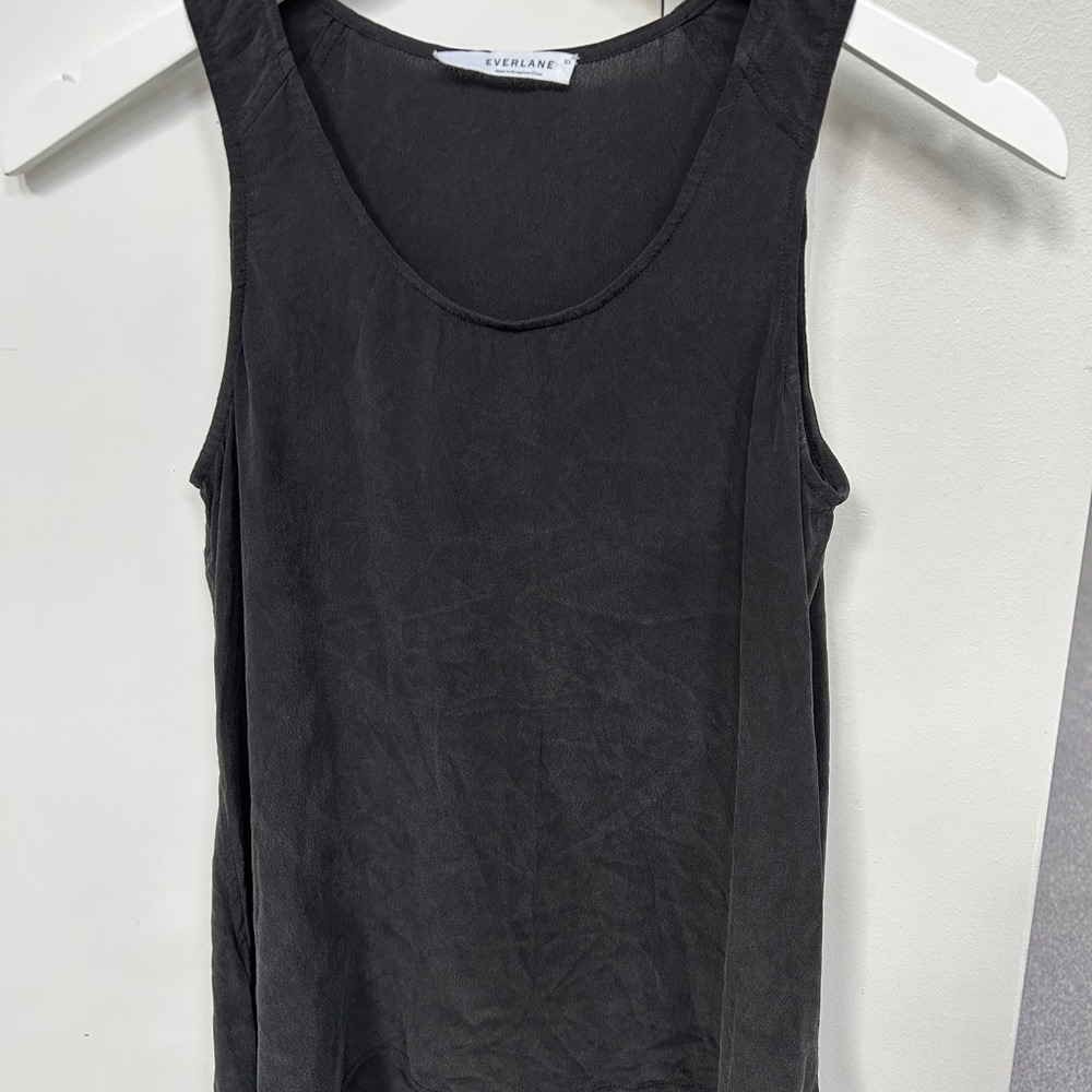 Everlane 100% Silk Women's Black Tank Top